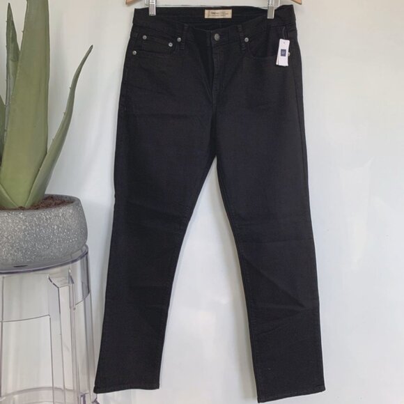 Gap 1969 Straight cut jeans black Size 32 / 14 NWT - Picture 2 of 7